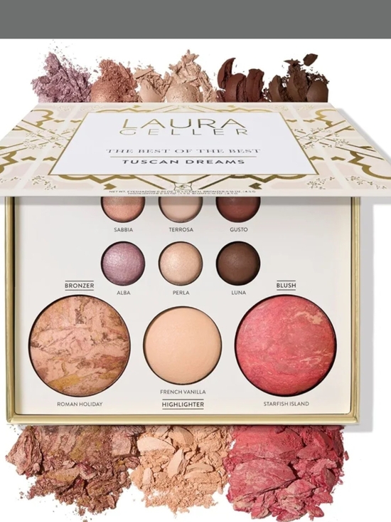 Laura Geller Other - Laura Geller Tuscan Dreams Eyeshadow & Face Palette - Rose, Bronze, Peach